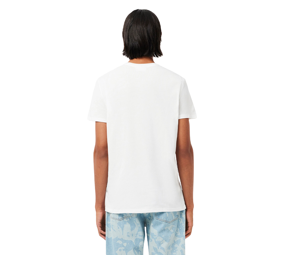 Lacoste Pima Cotton T-Shirt Mens Black White Blue Green Crew Neck Tee UK S-2XL