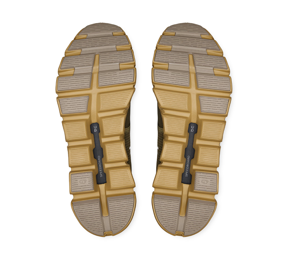 ON Cloud Waterproof Trainers Olive Green Safari Shoes - UK 6.5-11