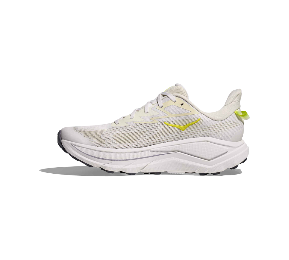 Hoka Mens Challenger 8 Trainers White/Neon Shoes UK 7-11