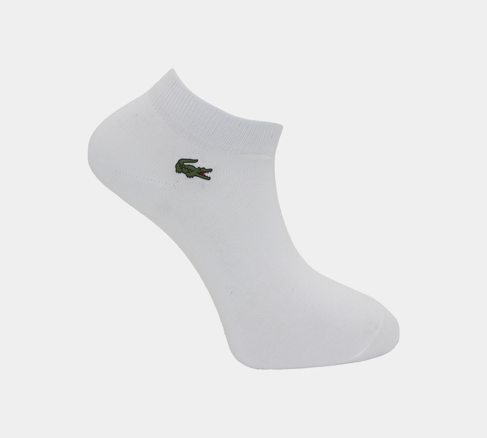 Lacoste 3-Pack Mens Cotton Jersey Blend Socks Blue/Black/White UK 3.5-11