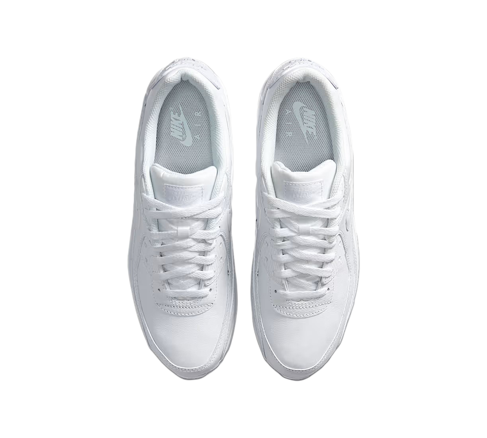Nike Air Max 90 LTR Trainers White Leather Shoes UK 6-12