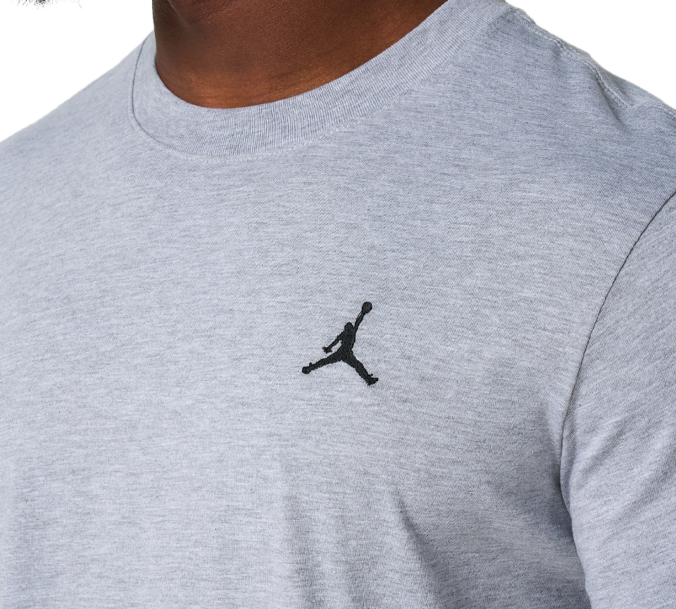 Jordan Jumpman Short Sleeve T-Shirt Mens White Grey Crew Neck Tee UK S-2XL