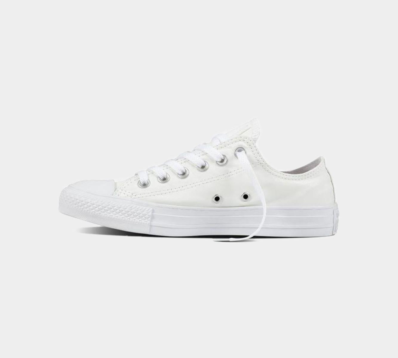 Converse Chuck Taylor All Star Ox Low Top Womens Trainers Shoes White UK 3-8