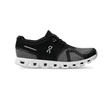 ON Cloud 5 Combo Womens Trainers Black Alloy Shoes UK 4-5