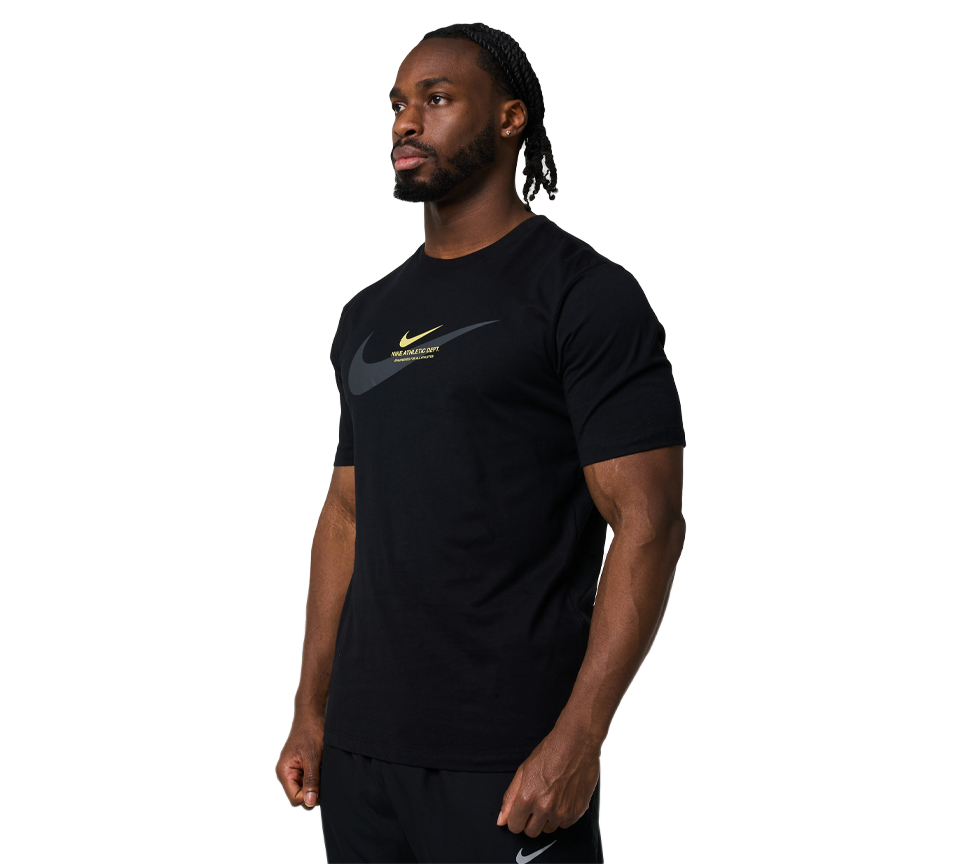 Nike Athletic Dept Tee Mens Black and Blue Short Sleeve Crew Neck T-Shirt UK S-XL