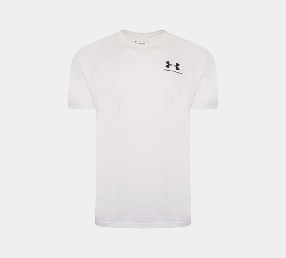 Under Armour Sportstyle Left Chest T-Shirt Mens Black Grey Navy White Crew Neck Tee UK S-XL