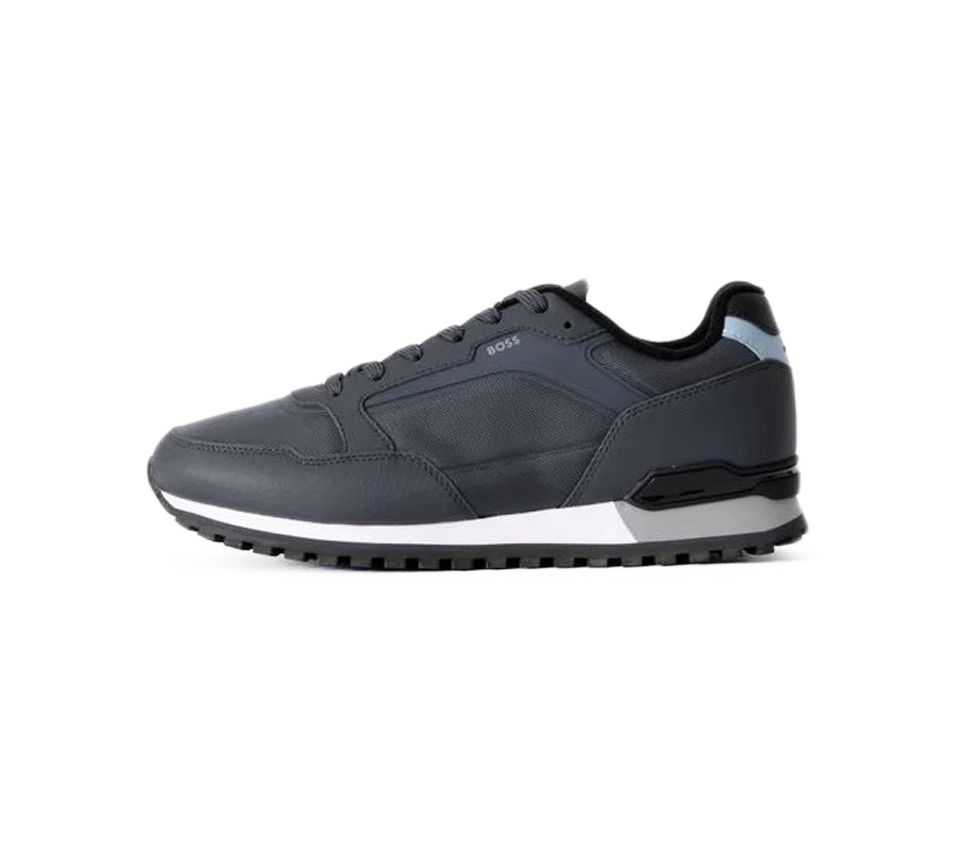Boss Parkour L Runn TXHF Trainers Navy Shoes UK 6-11