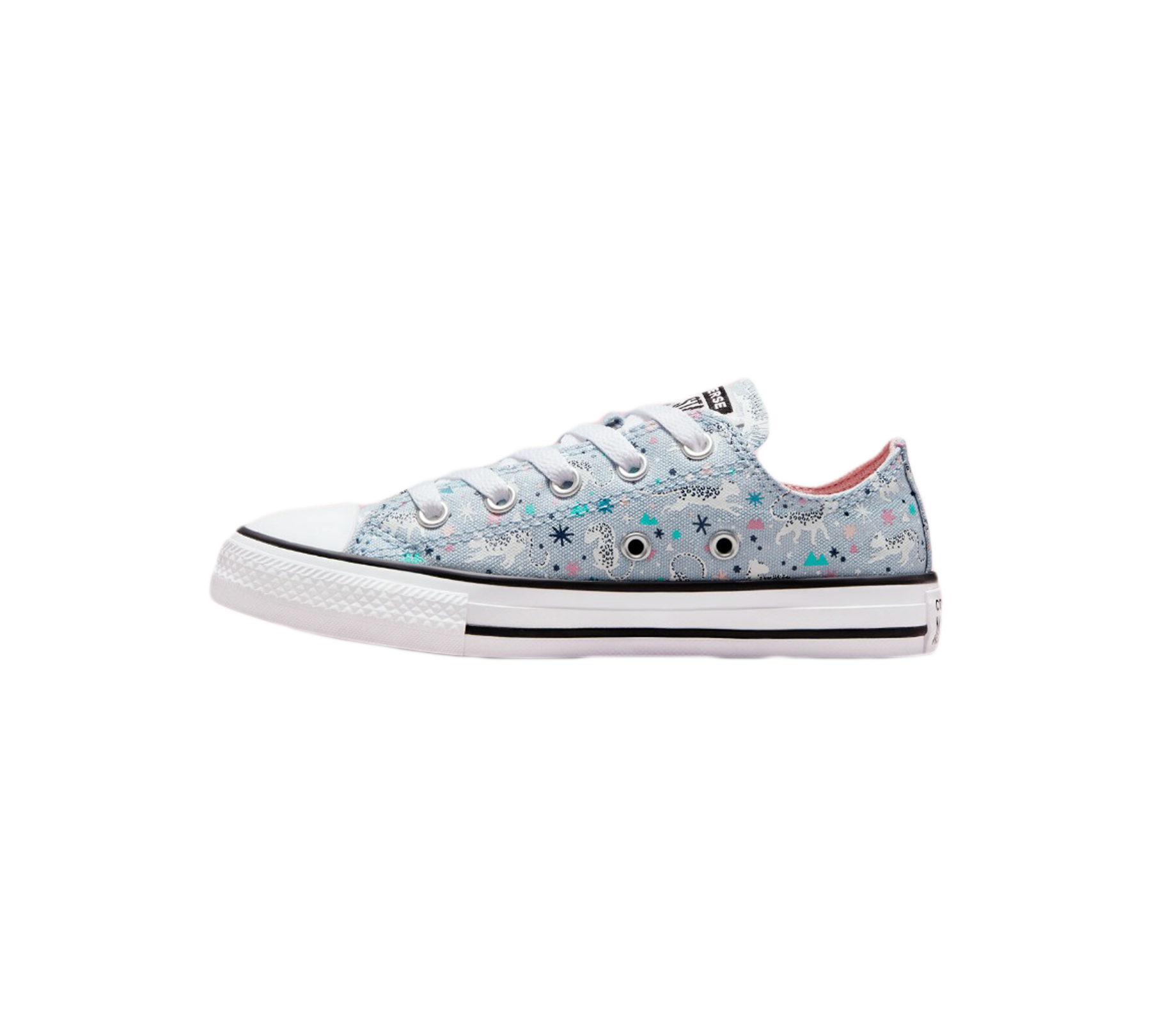 Converse Snowy Chuck Taylor Junior All Star Shoes Blue - UK 10-13/1-5.5