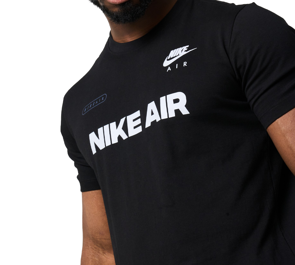 Nike Air Max Tee Mens Black Short Sleeve Crew Neck T-Shirt UK S-XL