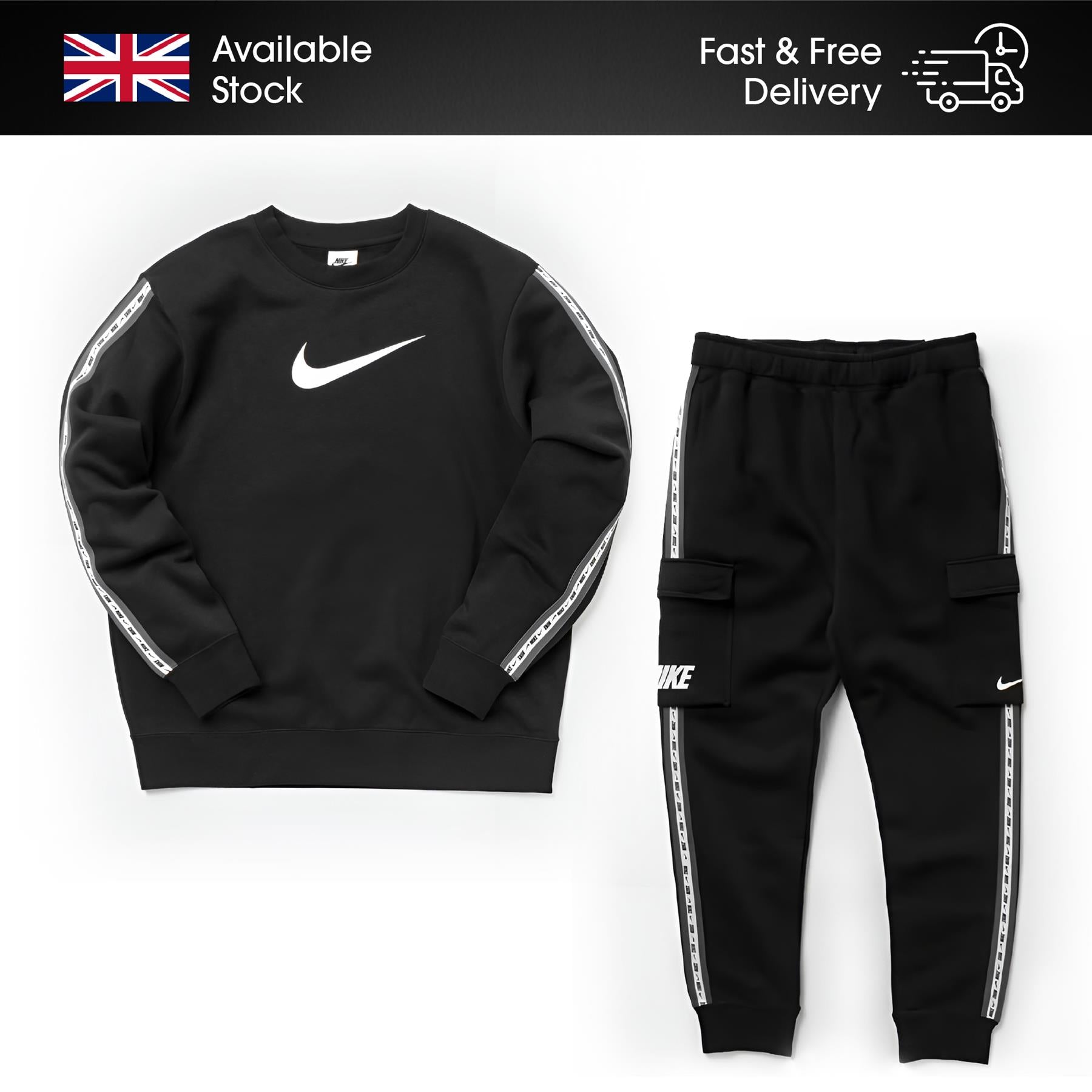 Nike Repeat Sweatshirt Black UK S-XL