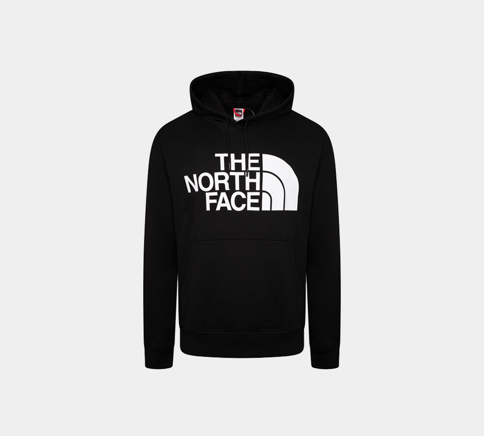 The North Face Drew Peak Mens Pullover Cotton Hoodie Black S-2XL