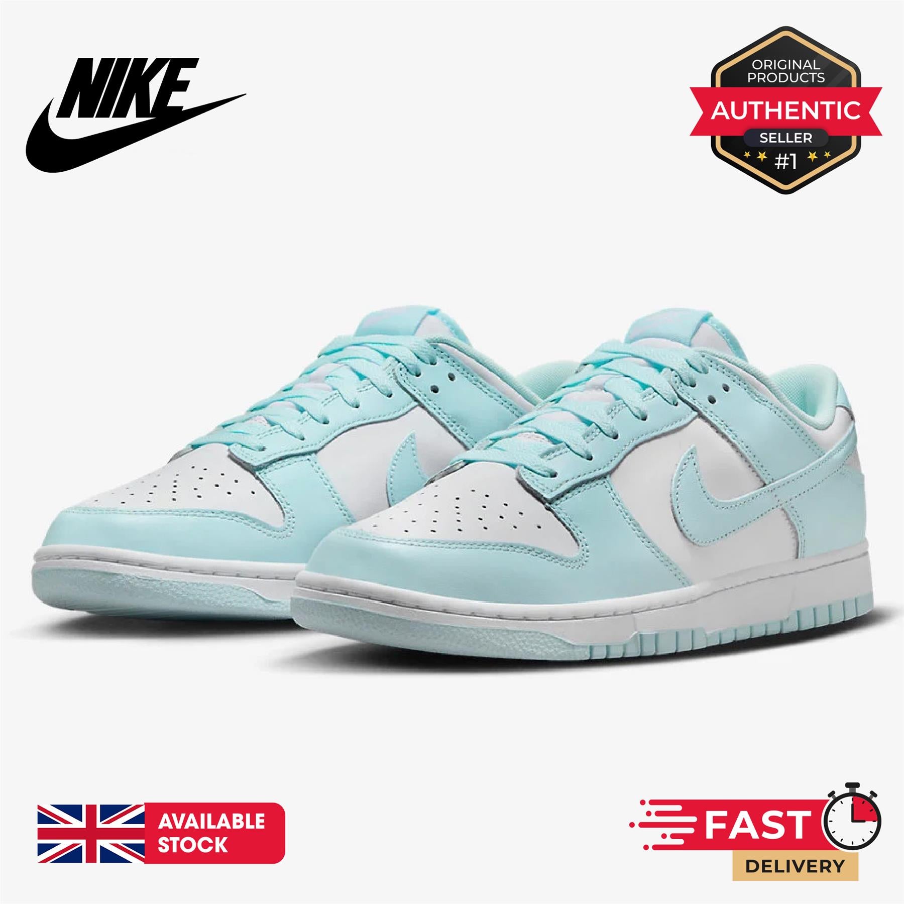 Nike Dunk Low (GS) White Blue UK 3-6