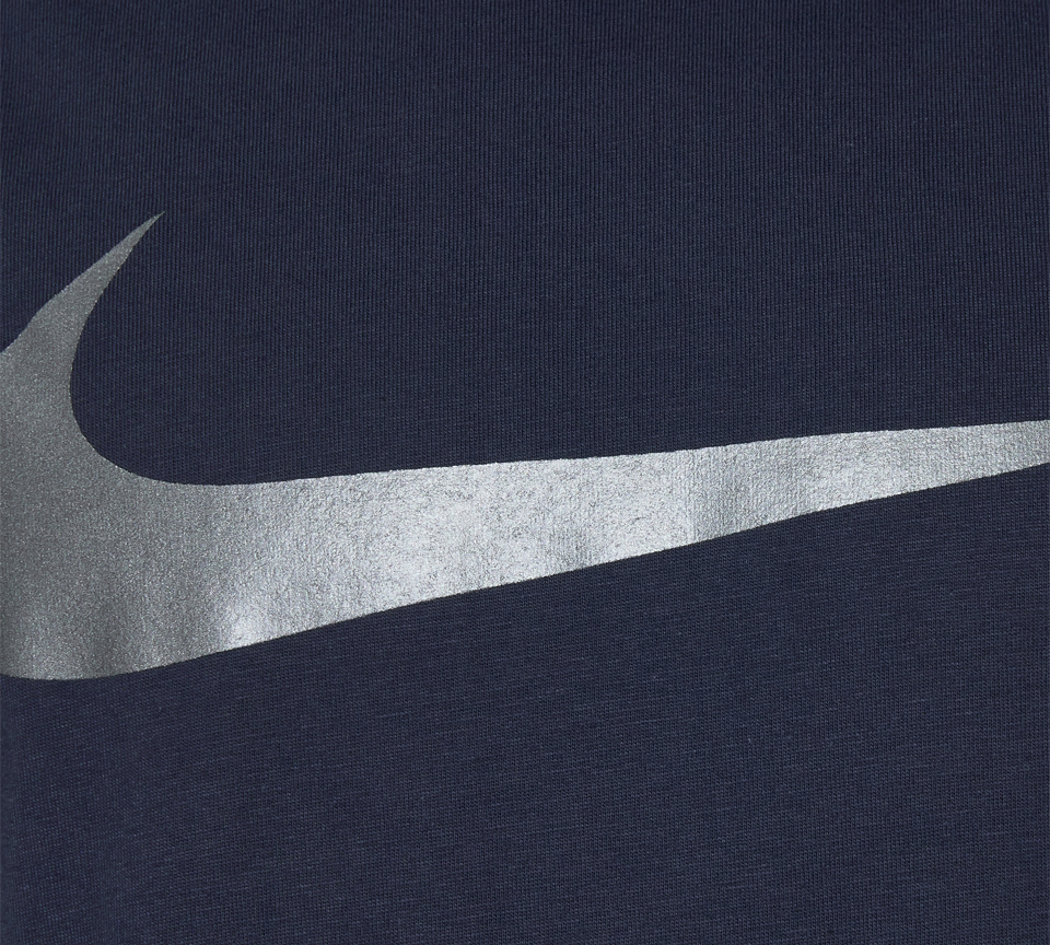 Nike Repeat Tee Mens Blue Reflect Silver Short Sleeve Crew Neck T-Shirt UK S-XL