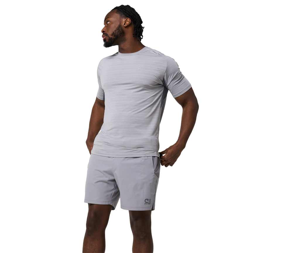 Cruyff Degrees T-Shirt Mens Grey Short Sleeve Crew Neck Casual Tee UK S-2XL