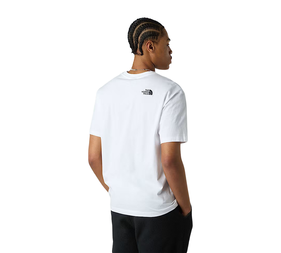 TNF Simple Dome Tee Mens Black White Short Sleeve T-Shirt UK S-XL