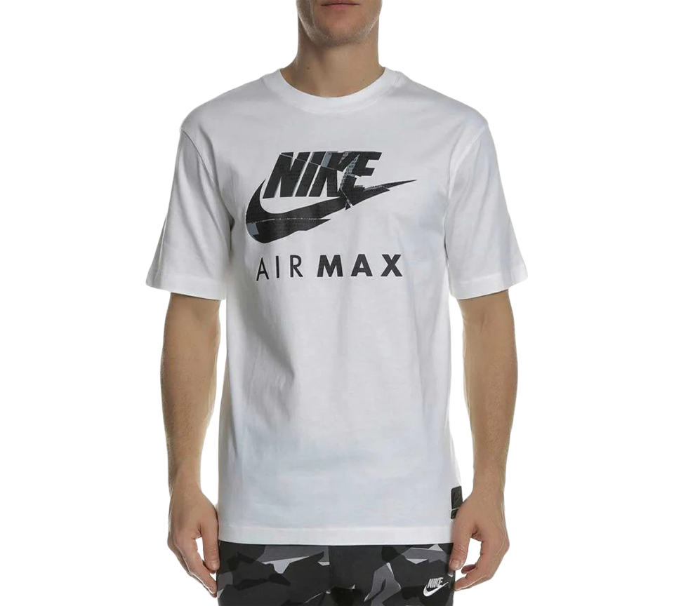 Nike Air Max Graphic Casual T-Shirts Black & White Mens UK S-XL