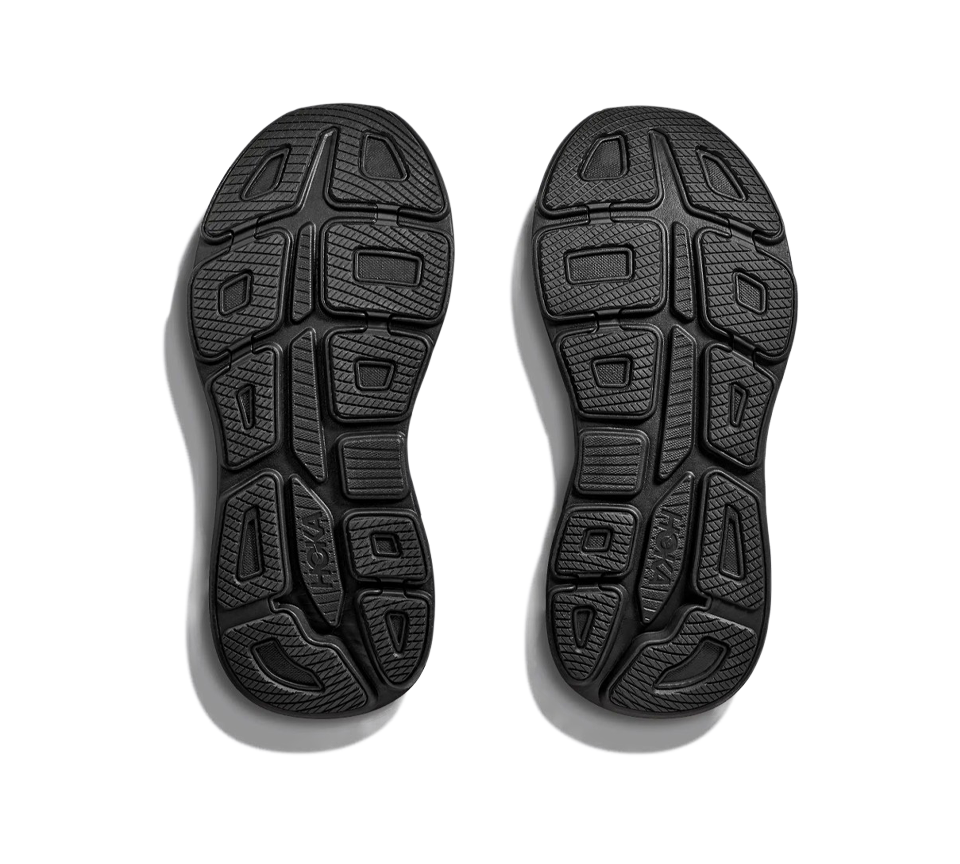 Hoka Bondi 9 Trainers Mens Cushioned Running Shoes Black White UK 7-12