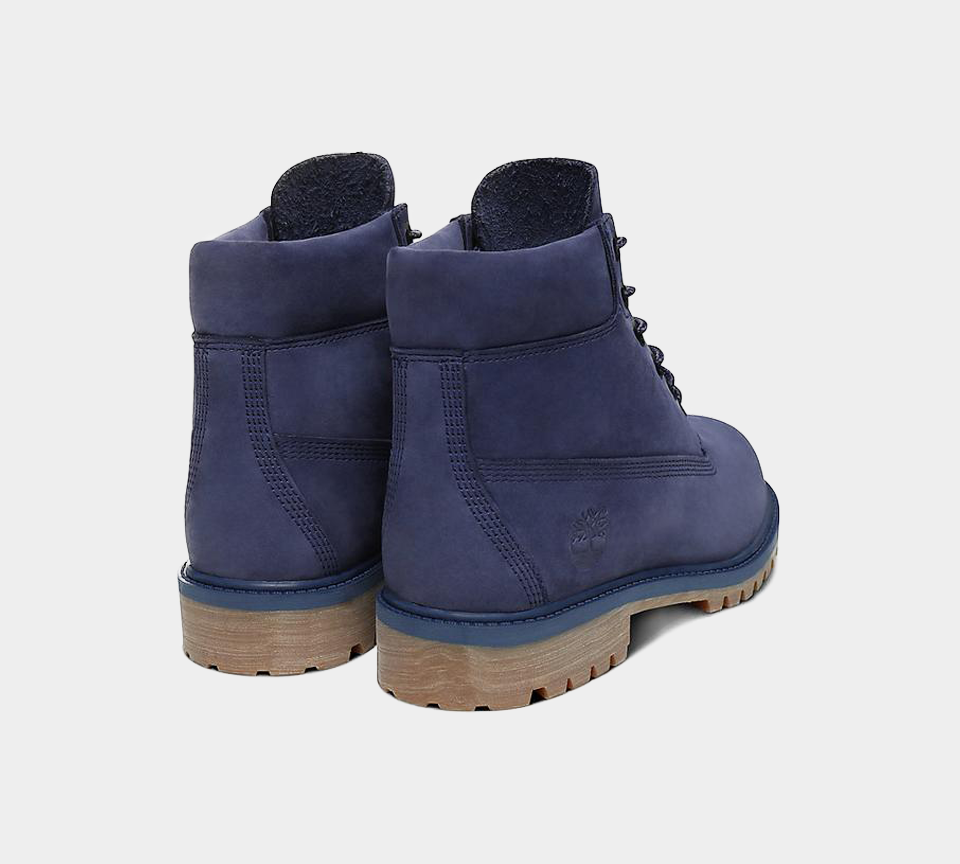Timberland 6 Inch Premium Womens Patrioit Blue Boots Waterproof Lace Up UK 3-6.5