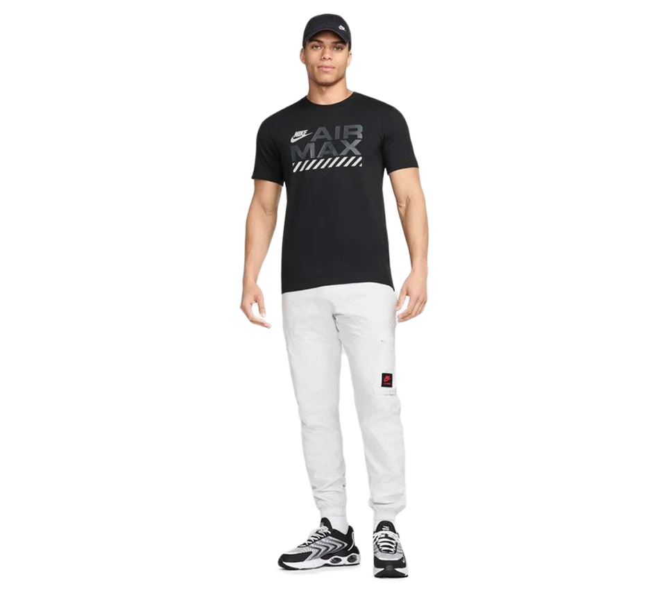 Nike Sportswear Air Max Tee Mens Black and White Short Sleeve T-Shirt UK S-XL