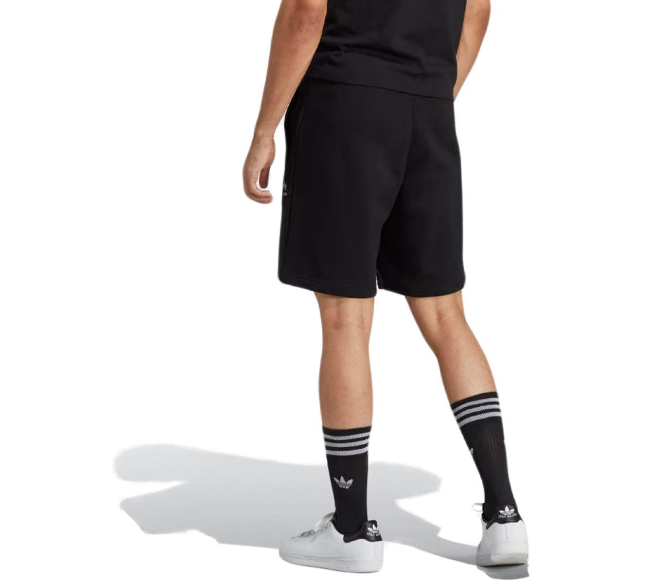 Adidas Trefoil Essentials Shorts Mens Black Cotton Sports Shorts - XS-2XL