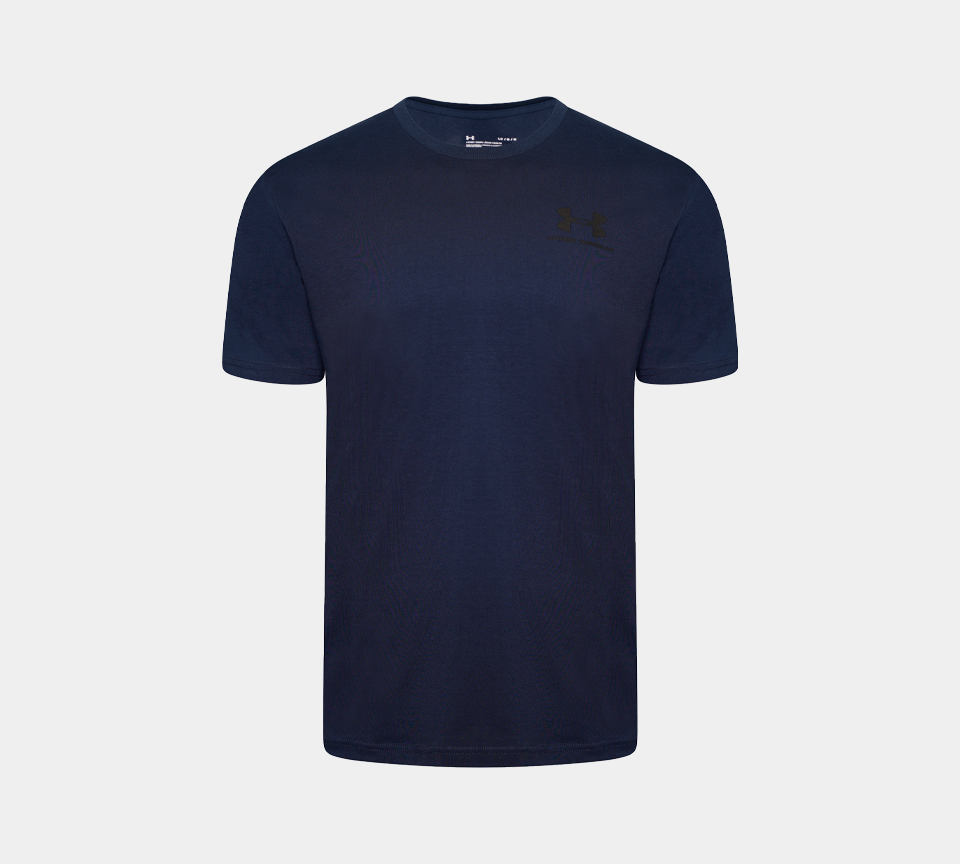 Under Armour Sportstyle Left Chest T-Shirt Mens Black Grey Navy White Crew Neck Tee UK S-XL