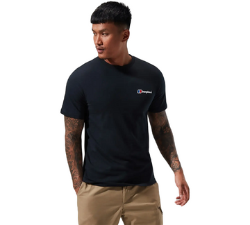 Berghaus Mens Organic Classic Logo T-shirt Black UK S-2XL