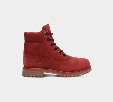 Timblerland 6 In Premium WP Burgandy UK 3-6.5