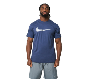 Nike Repeat Tee Mens Blue Reflect Silver Short Sleeve Crew Neck T-Shirt UK S-XL
