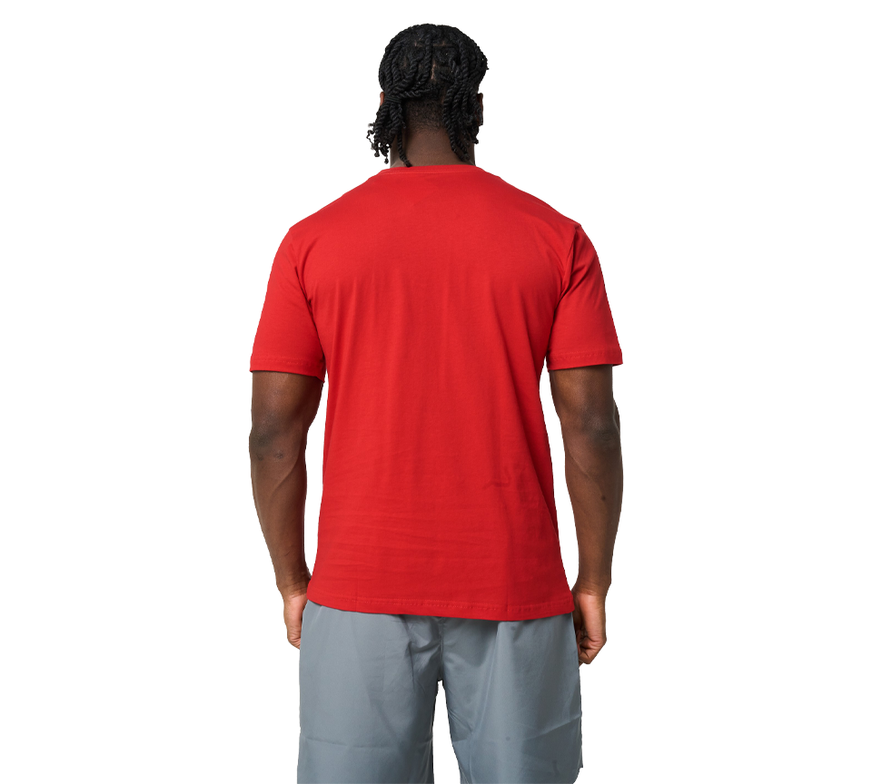 Nike Swoosh Futura T-Shirt Mens Red Short Sleeve Crew Neck Sportswear Tee UK S-2XL