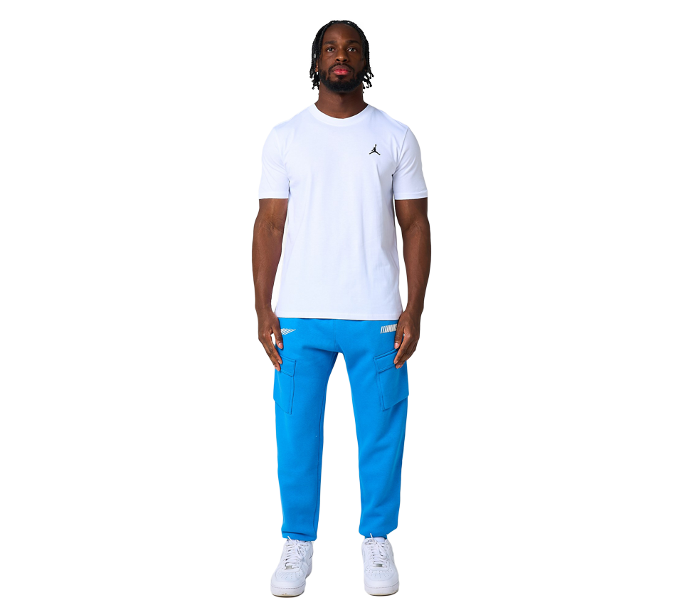 Jordan Jumpman Short Sleeve T-Shirt Mens White Grey Crew Neck Tee UK S-2XL