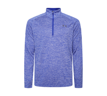 UNDER ARMOUR TECH 1/2 ZIP LONG SLEEVE T-SHIRT Starlight/White UK S-XL