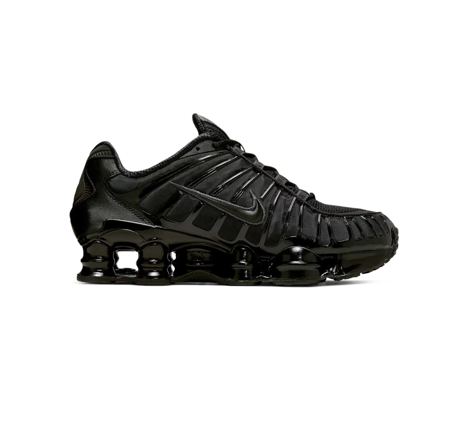 Nike Shox TL Black Hematite White Metallic Silver Trainers Shoes UK 6-12