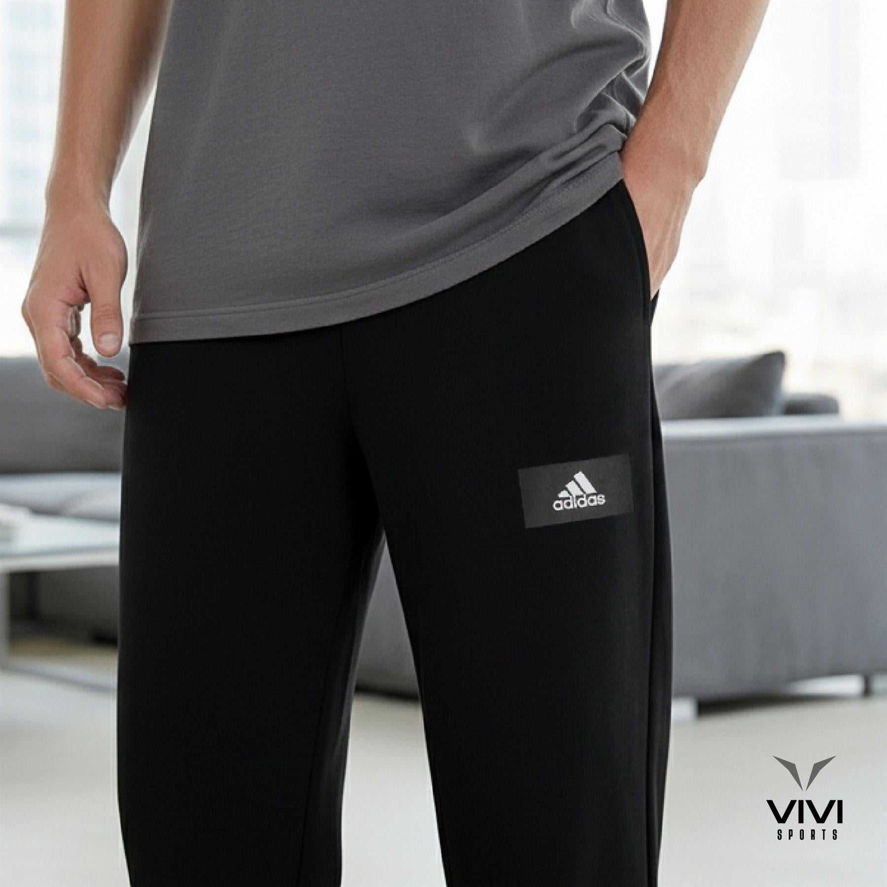 Adidas Mens Sportswear Joggers Black UK S-2XL