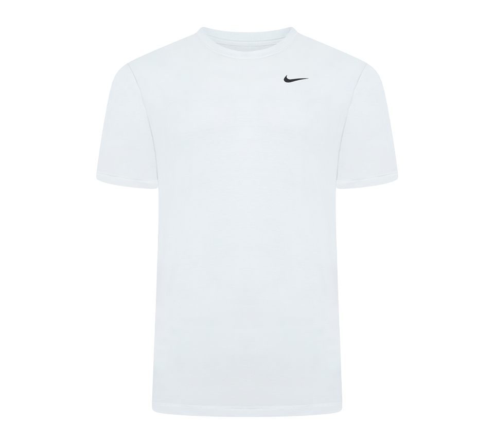 Nike Dri-FIT Tee Mens White Short Sleeve Crew Neck Training T-Shirt UK S-2XL