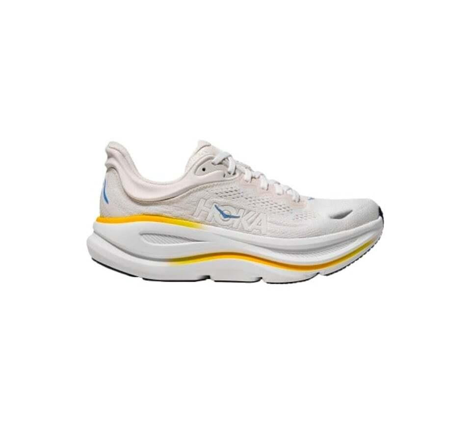Hoka Bondi 9 Trainers Mens Cushioned Running Shoes Black White UK 7-12