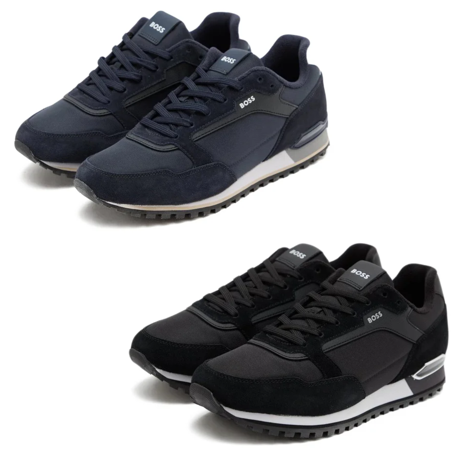 Hugo Boss Parkour Run Mens Trainers Dark Blue Black Sneakers UK 6-11