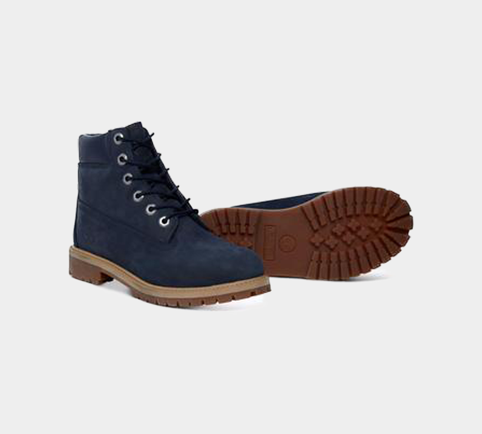 Timberland 6 Inch Premium Boots Shoes Junior Navy UK 3-6