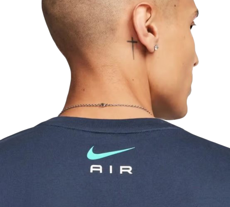 Nike Air Graphic Tee Mens Black and Navy Short Sleeve Crew Neck T-Shirt UK S-2XL
