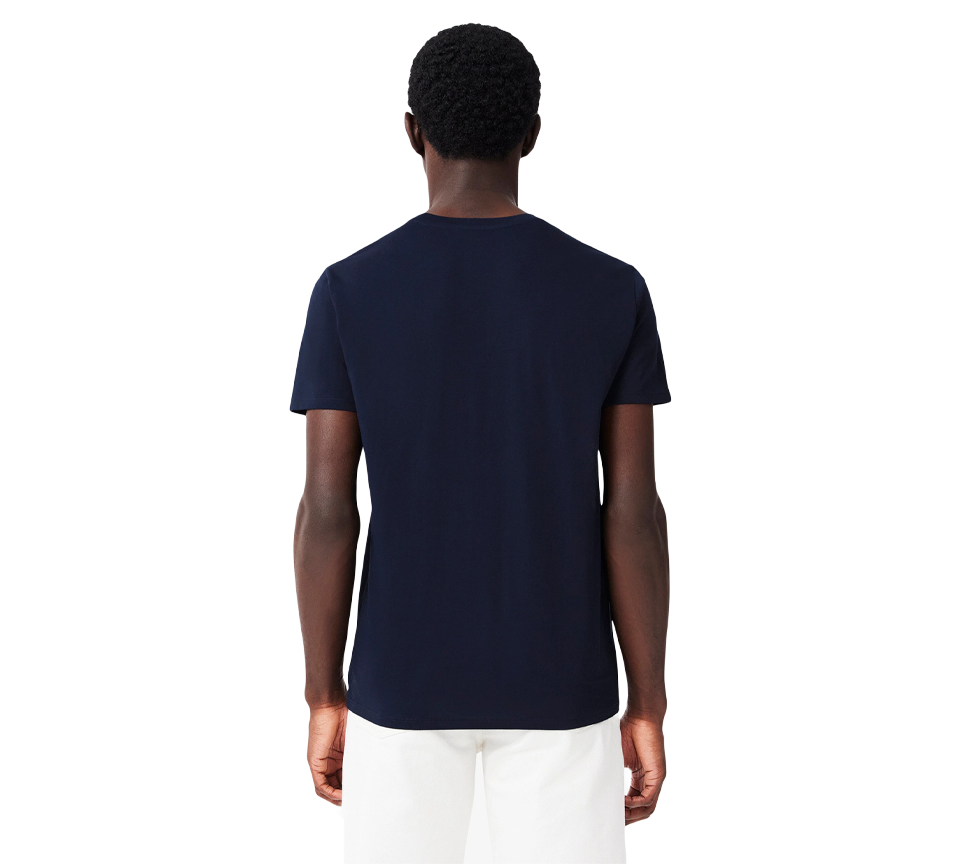Lacoste Pima Cotton T-Shirt Mens Black White Blue Green Crew Neck Tee UK S-2XL