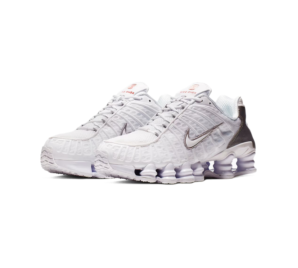 Nike Shox TL Black Hematite White Metallic Silver Trainers Shoes UK 6-12