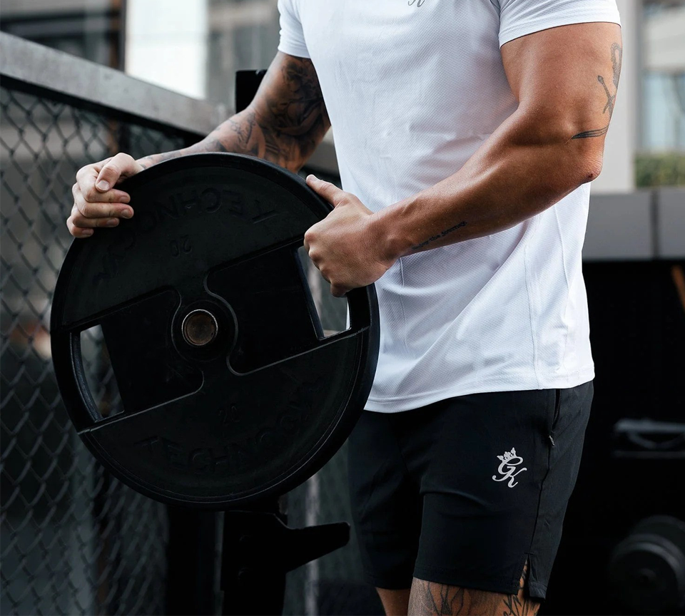 Gym King Energy 6" Shorts Black Mens Lightweight Training Gym Shorts S-XL