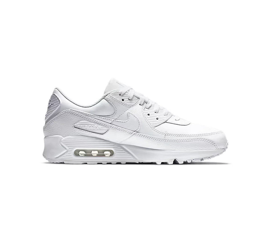 Nike Air Max 90 LTR Trainers White Leather Shoes UK 6-12