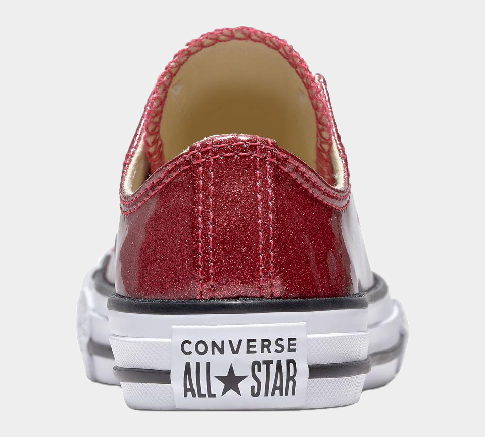Converse Chuck Taylor All Star Ox Girls Trainers Pink Glitter UK 10-13/1-5