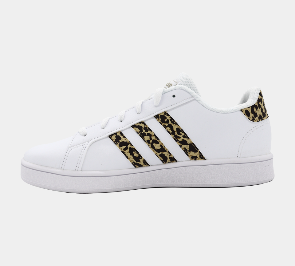 Adidas Grand Court K Trainers Cloud Kids Shoes UK 3-6
