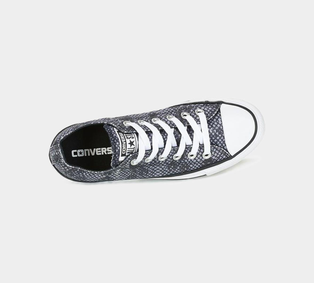 Converse CTAS Shark Print Trainers Green/White & Black/White Shoes UK 3-8