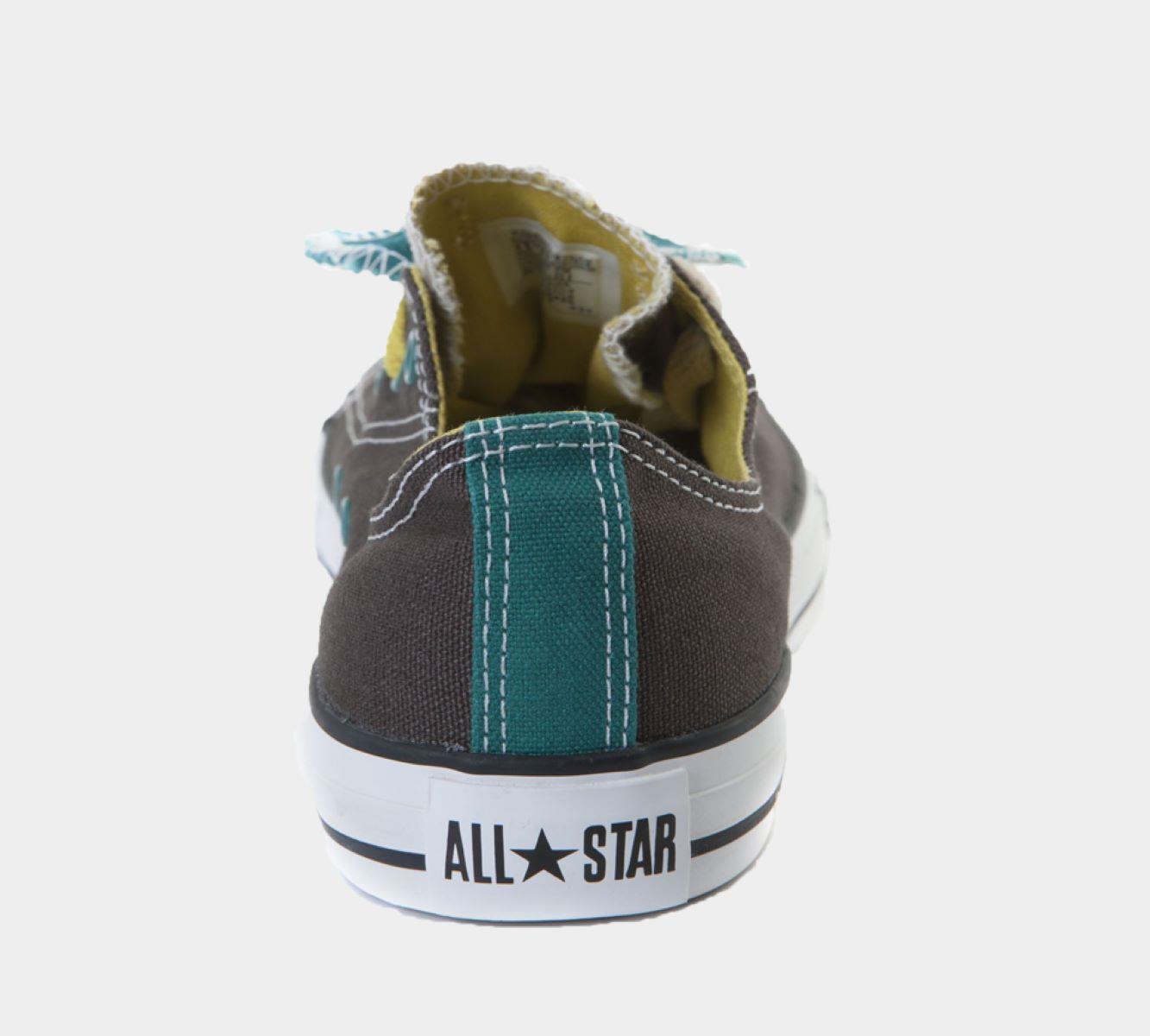 Converse CTAS Double Tounge OX Shoes Brown/Green UK