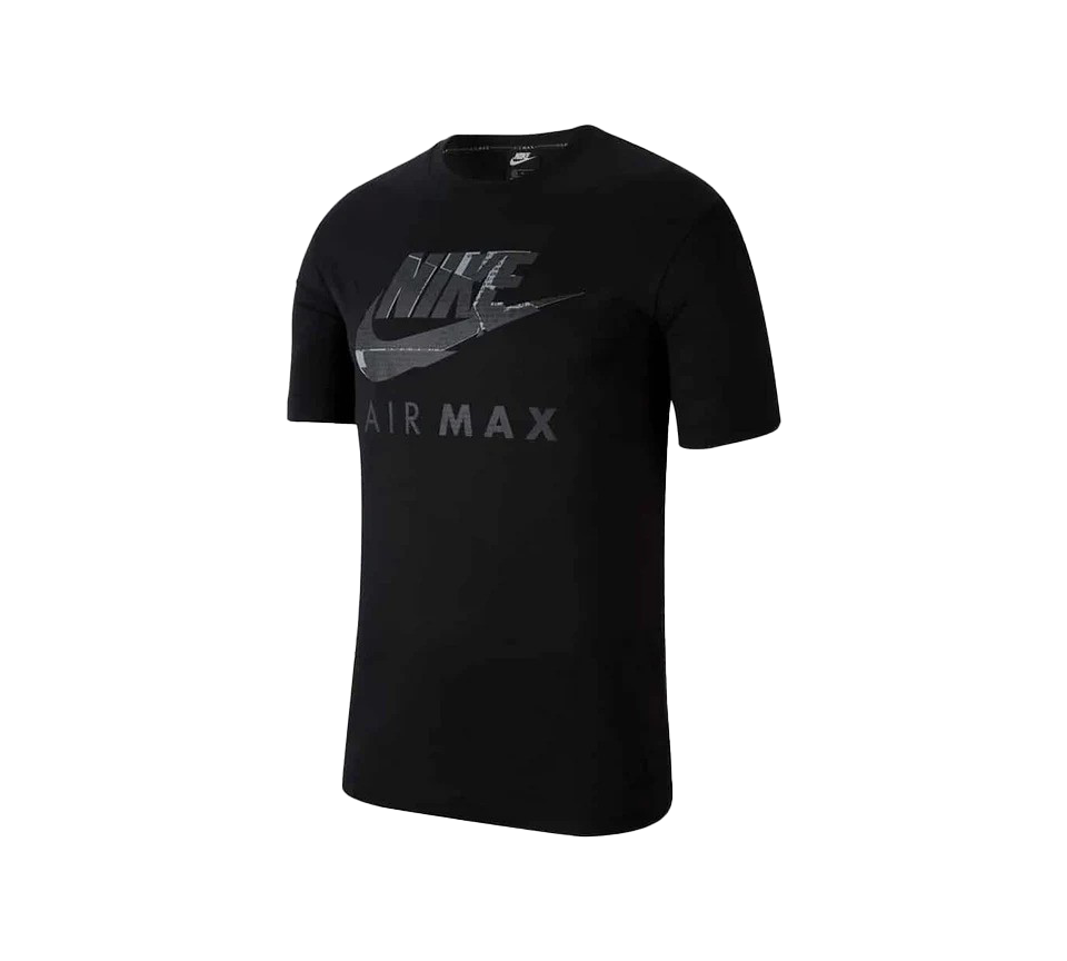 Nike Air Max Graphic Casual T-Shirts Black & White Mens UK S-XL
