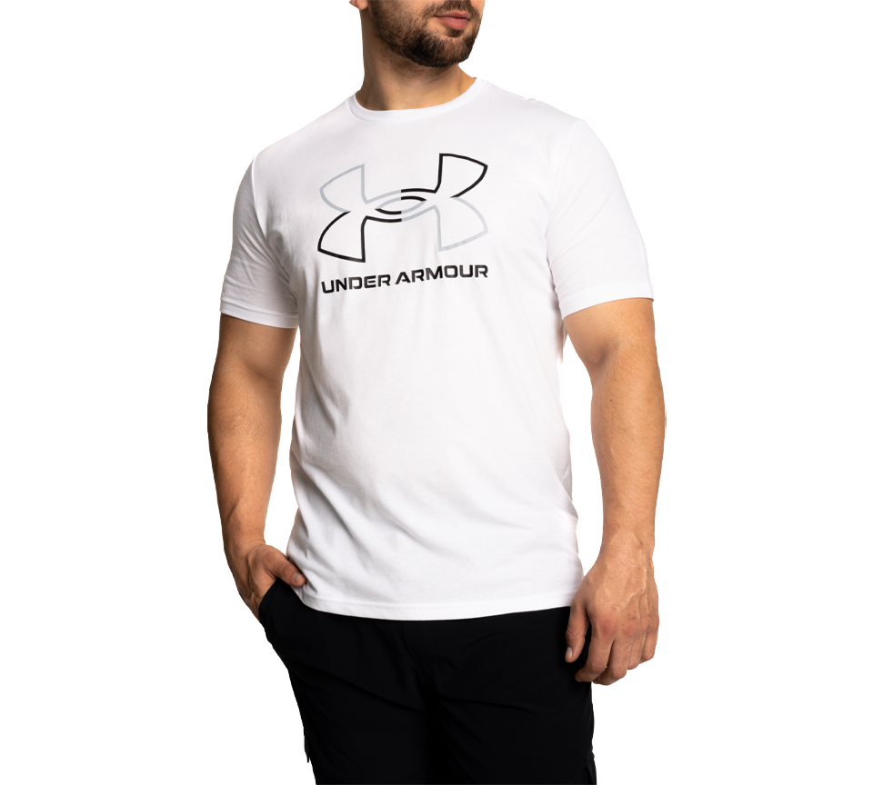 Under Armour Foundation T-Shirt Mens Black White Grey Short Sleeve Crew Neck Tee UK S-2XL
