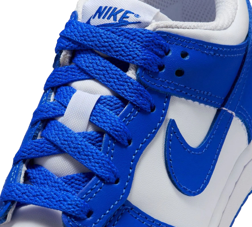 Nike Dunk Low Trainers White/Hyper Royal UK 10C-UK 2Y