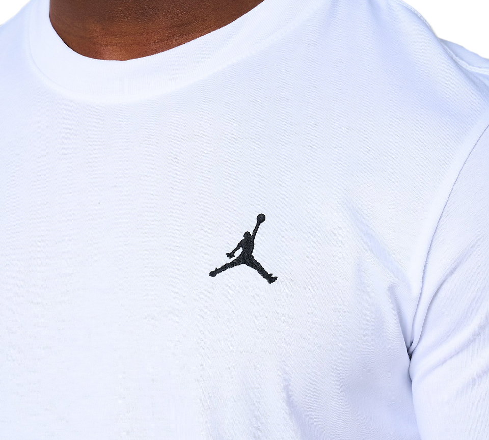 Jordan Jumpman Short Sleeve T-Shirt Mens White Grey Crew Neck Tee UK S-2XL